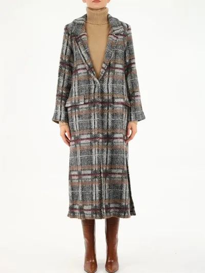 813 Annalisa Giuntini Multicolor Wool Coat