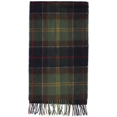 Barbour Tartan-pattern Wool-cashmere Scarf In Multi