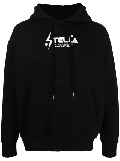 Stella Mccartney Restoring The Balance Hoodie In 黑色