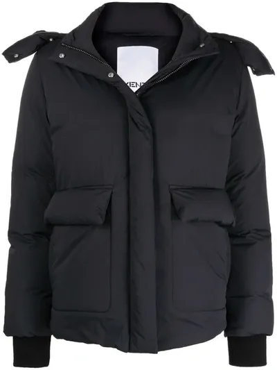 Kenzo Hooded Padded Jacket In 黑色