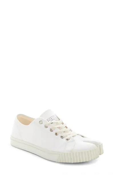 Maison Margiela White Canvas Tabi Sneakers