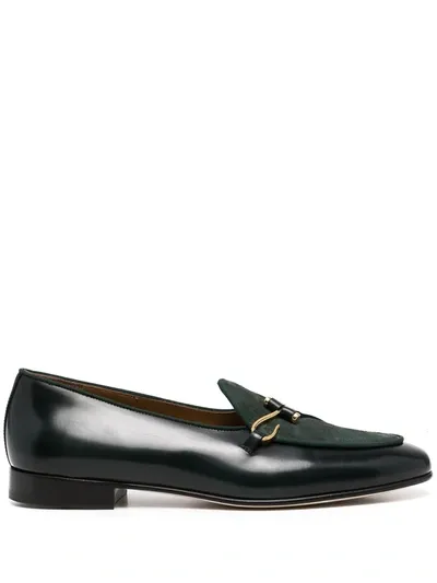 Edhen Milano Comporta Single Buckle Loafers In Black