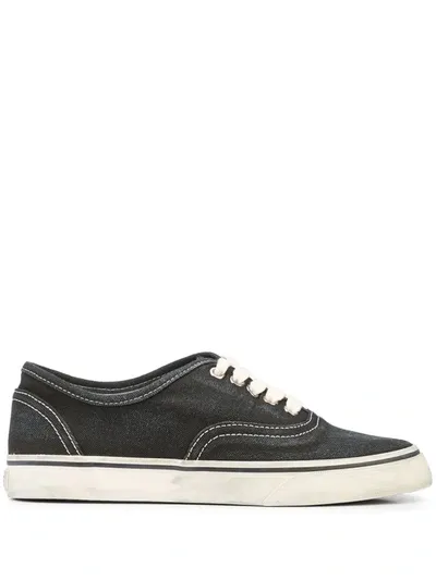 Re/done 70s Skate Low-top Sneakers In Black