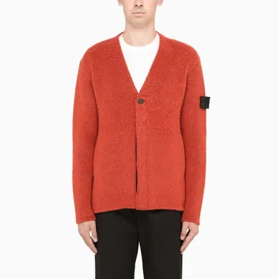 Stone Island Shadow Project Orange Short Cardigan Pullover