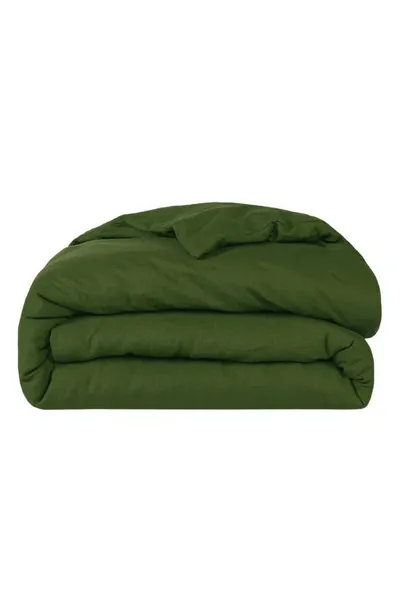 Sijo French Linen Duvet Cover In Forest