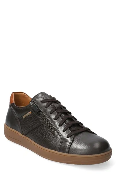 Mephisto Henrik Low Top Sneaker In Dark Brown Oregon