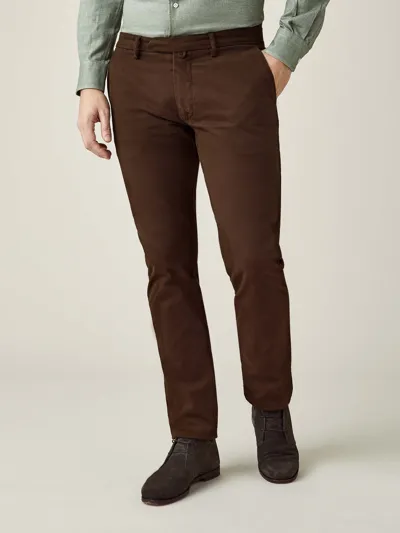 Luca Faloni Walnut Brown Cortina Cotton Chinos