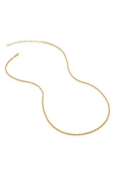 Monica Vinader Rope Chain Necklace In Gold