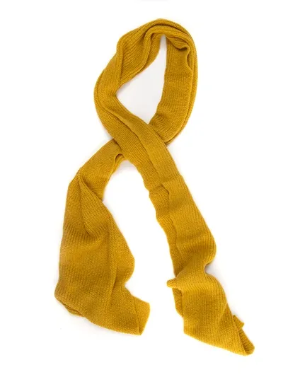 Maria Bellentani Scarf Yellow Wool Woman