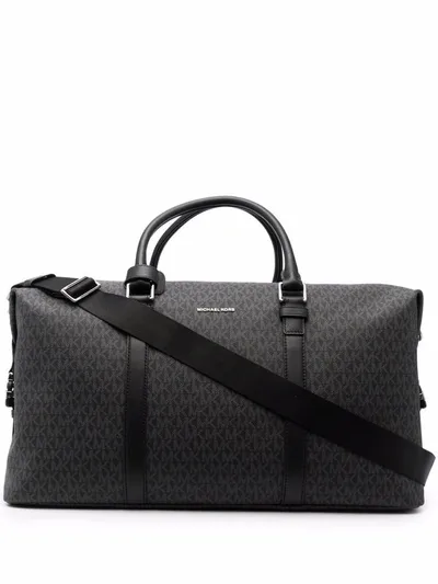 Michael Kors Monogram-print Holdall Bag In Schwarz