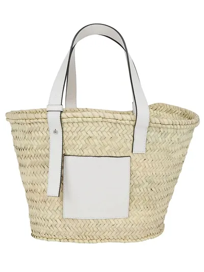 Loewe Basket Logo Patch Tote Bag In Beige