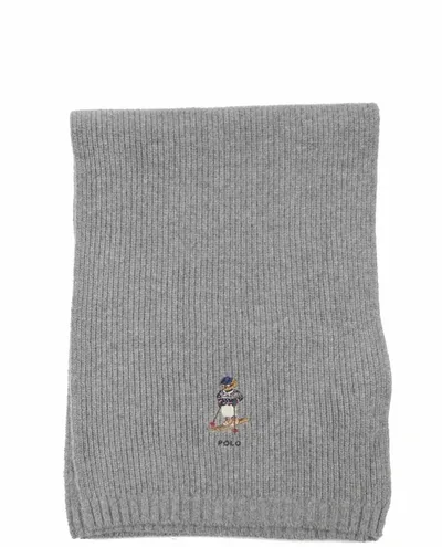 Polo Ralph Lauren Grey Ski Bear Scarf