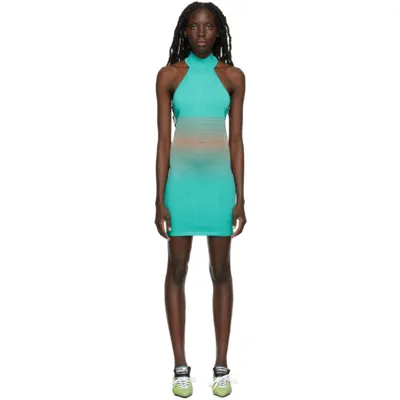 Gauge81 Ssense Exclusive Acoua Degradé Dress In Turquoise