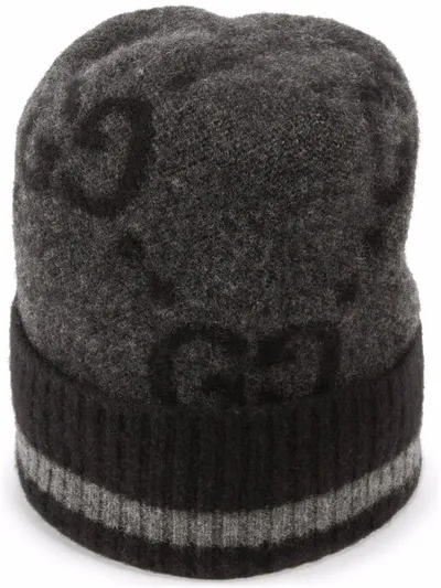 Gucci Cashmere Gg Beanie In Grey