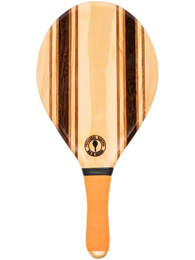 Frescobol Carioca Leblon Beach Bat Set In Orange