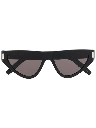 Saint Laurent Tinted Cat-eye Frame Sunglasses In Black