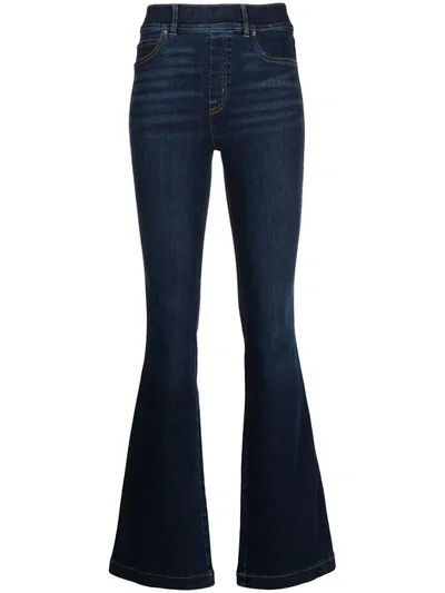 Spanx Dark Blue Flared-leg Jeans