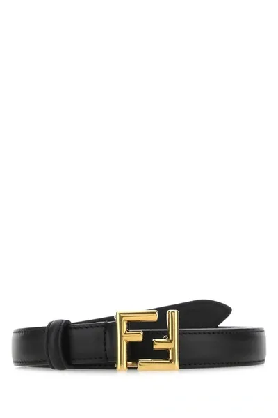 Fendi Ff-motif Belt In Black