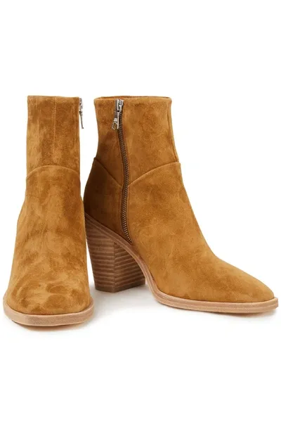 Rag & Bone Suede Ankle Boots In Camel