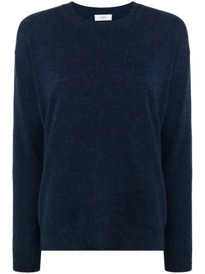 Pringle Of Scotland Round-neck Cashmere Jumper In Inkwell