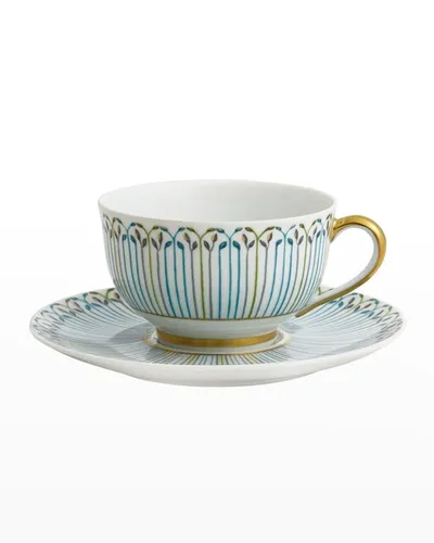 Haviland & Parlon Jardin Teacup & Saucer Set