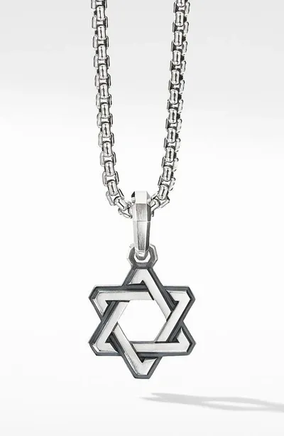 David Yurman Deco Star Of David Sterling Silver Pendant