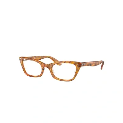 Ray Ban Miss Burbank Optics Eyeglasses Amber Tortoise Frame Demo Lens Lenses Polarized 47-20