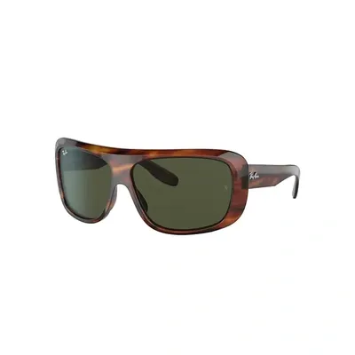 Ray Ban Blair Sunglasses Tortoise Frame Green Lenses 61-13