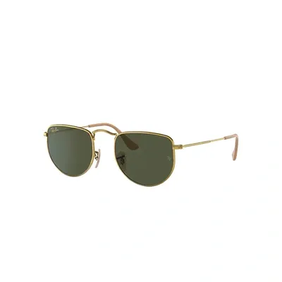 Ray Ban Elon Sunglasses Gold Frame Green Lenses 50-20