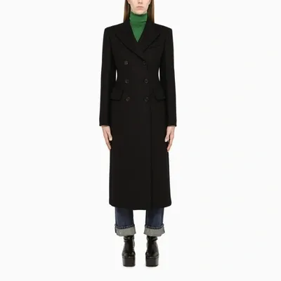 Sportmax Black Reeneb Double-breasted Coat