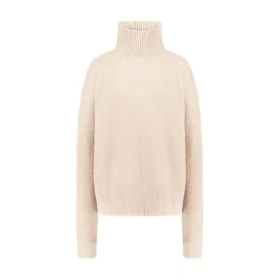 Vanessa Bruno Malo High Neck Sweater In Ecru