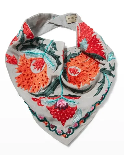 Mignonne Gavigan Tulip Bandana Light Grey