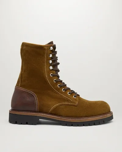 Belstaff Marshall Lace Up Boots In Tobacco