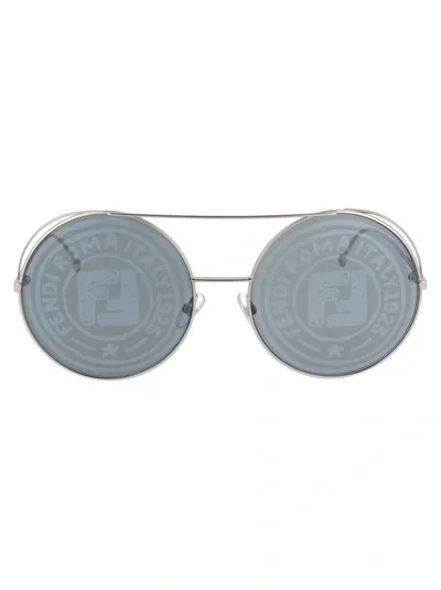 Fendi Ff 0285/s Sunglasses In Silver