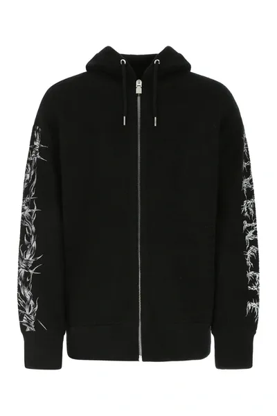 Givenchy Black Sweatshirt With Zip