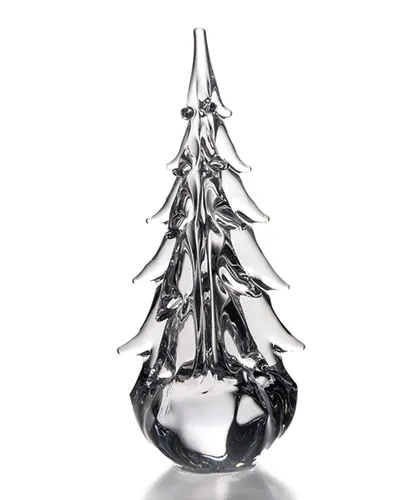 Simon Pearce Five-sided Evergreen Glass Tree - 10"