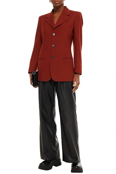 Maison Margiela Wool-twill Blazer In Red