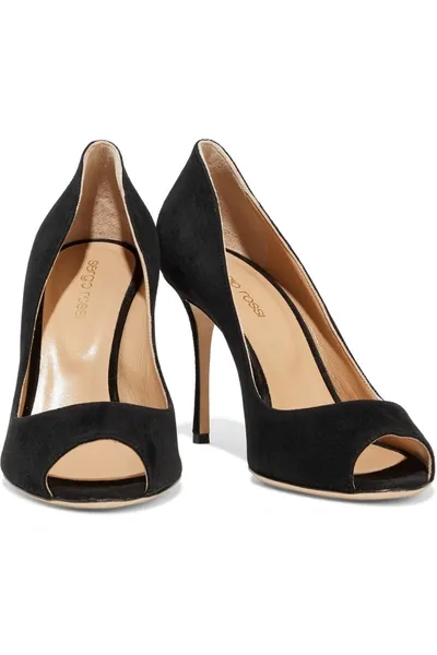 Sergio Rossi Godiva Suede Pumps In Black