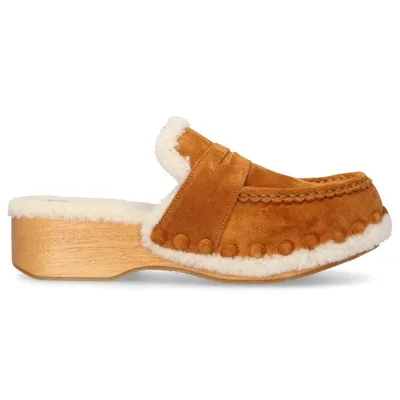 Chloé Slippers Joy Suede In Brown