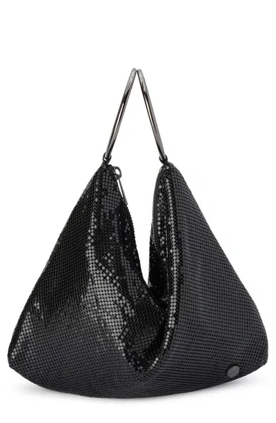 Olga Berg Shar Mesh Convertible Bag In Black