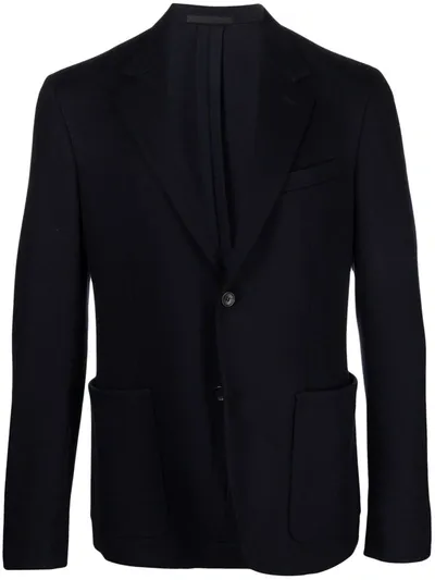 Lanvin Single-breasted Felt Jacket In Schwarz