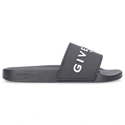 Givenchy Beach Sandals Paris In Black