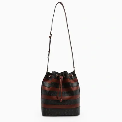 Saint Laurent Le Monogramme Stripe Faux Leather Bucket Bag In Multicolor