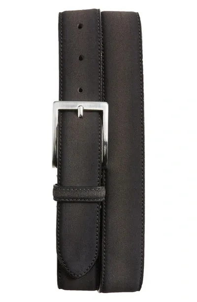 To Boot New York Aero Suede Belt In Aero Grey