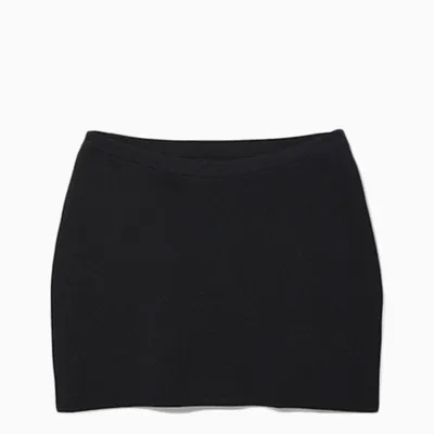 Heron Preston For Calvin Klein Black Viscose Blend Mini Skirt