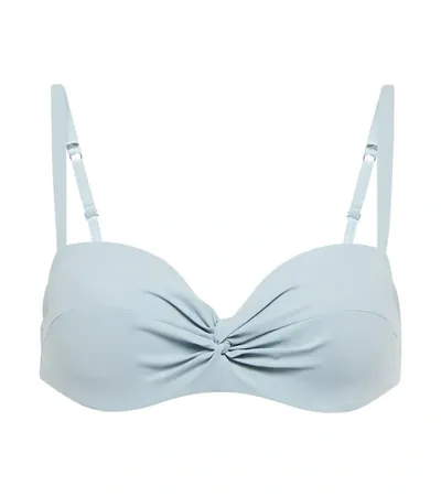 Karla Colletto Basics Bikini Top In Powder Blue