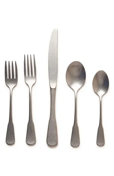 Farmhouse Pottery Shelburne 5-piece Flatware Place Setting In Silver