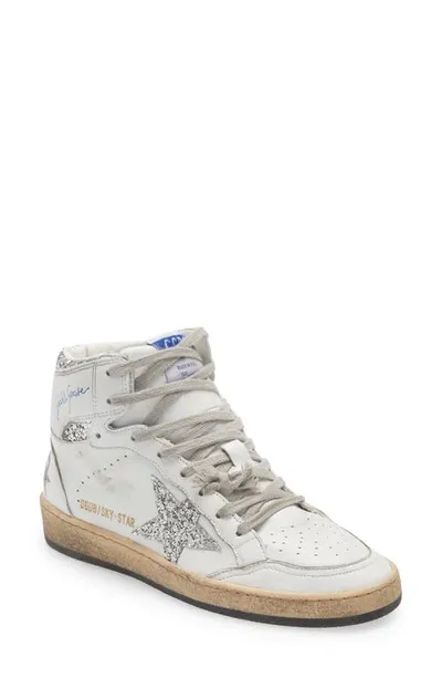 Golden Goose 20mm Sky Star Nappa Leather Sneakers In White