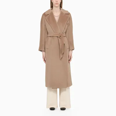 Max Mara The Cube Camel Wool Blend Diego Coat In Beige