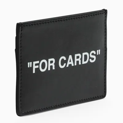 Off-white Black "for Cards" Credit Card Holder